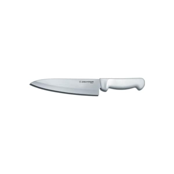 Dexter Russell Dexter Russell - Cook's Knife, High Carbon Steel, Stamped, White Handle, 8inL 31600 - main